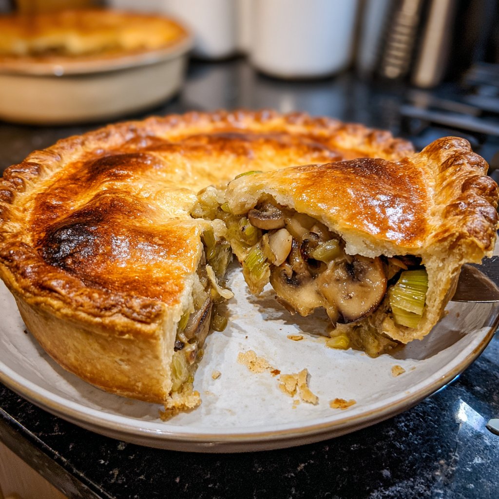 Sunday Mushroom and Leek Pie