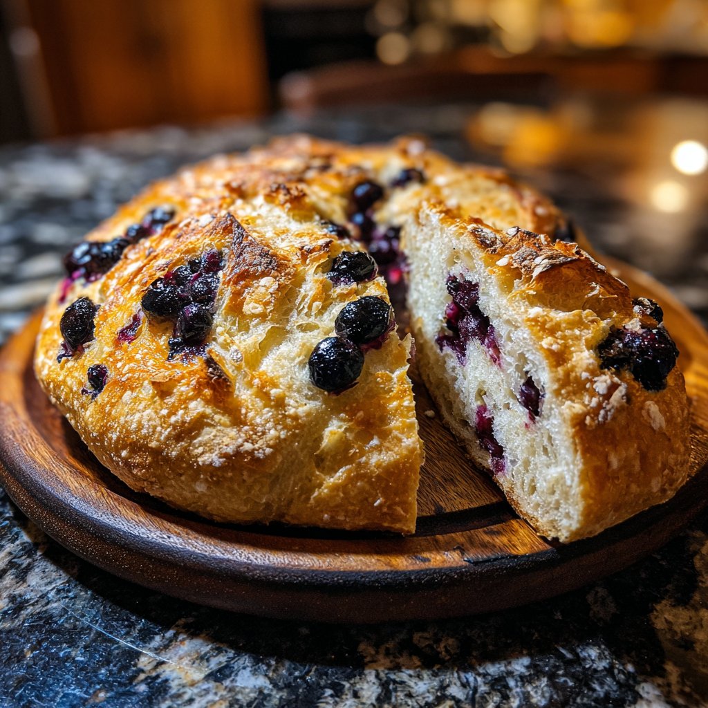 Blueberry Lemon Sourdough Bread