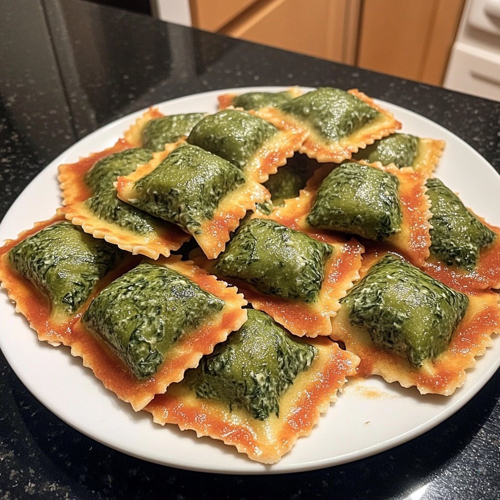 Romantic Spinach and Ricotta Ravioli