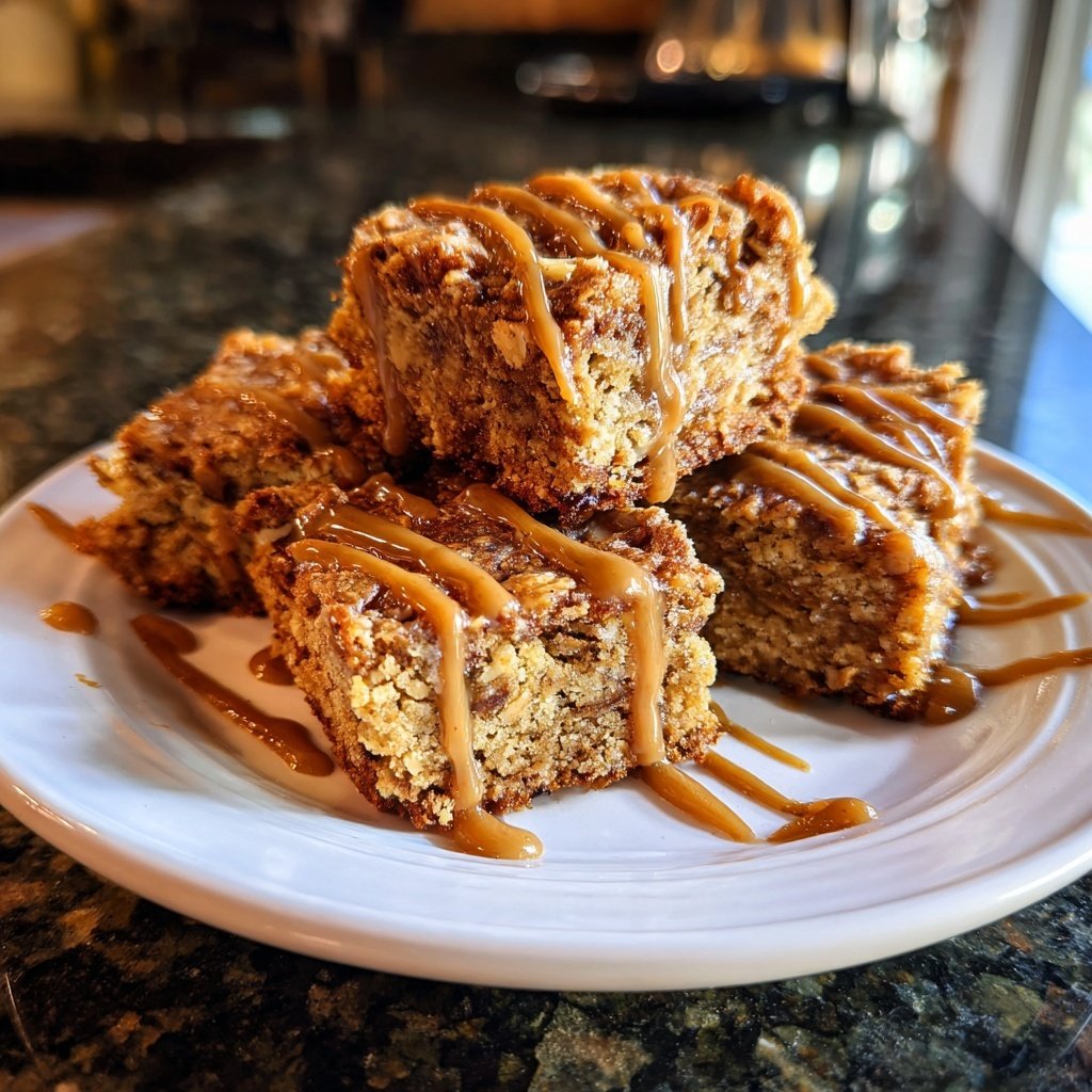 Vanilla Almond Oat Breakfast Squares
