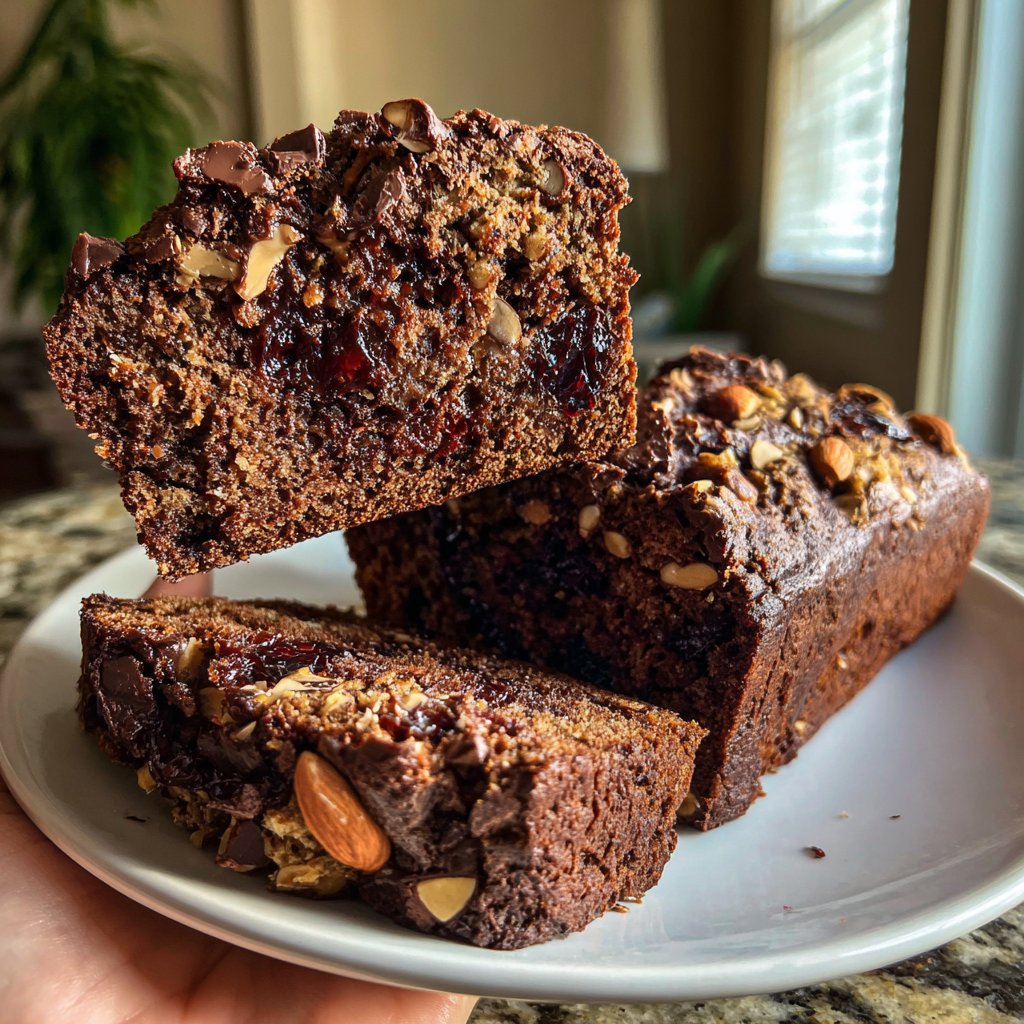 Chocolate Cherry Almond Loaf