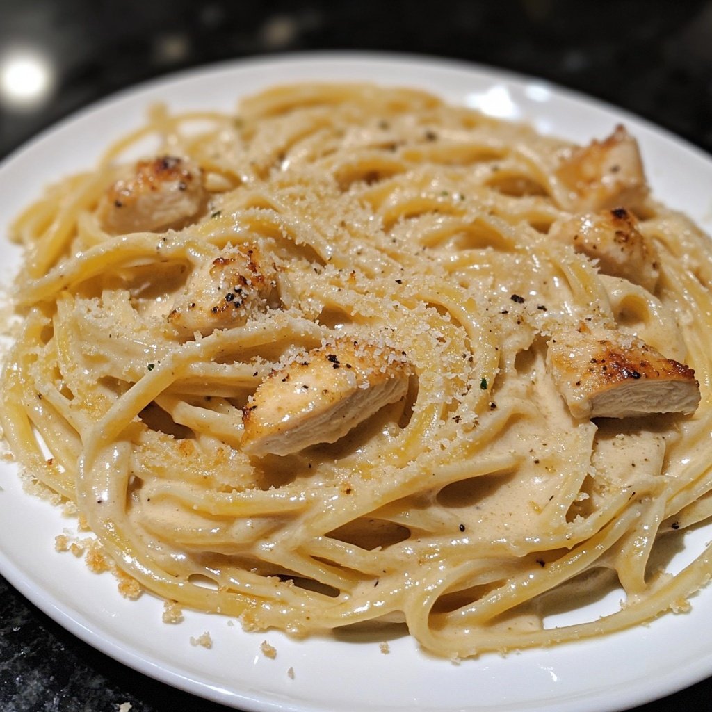 Creamy Garlic Parmesan Chicken Pasta