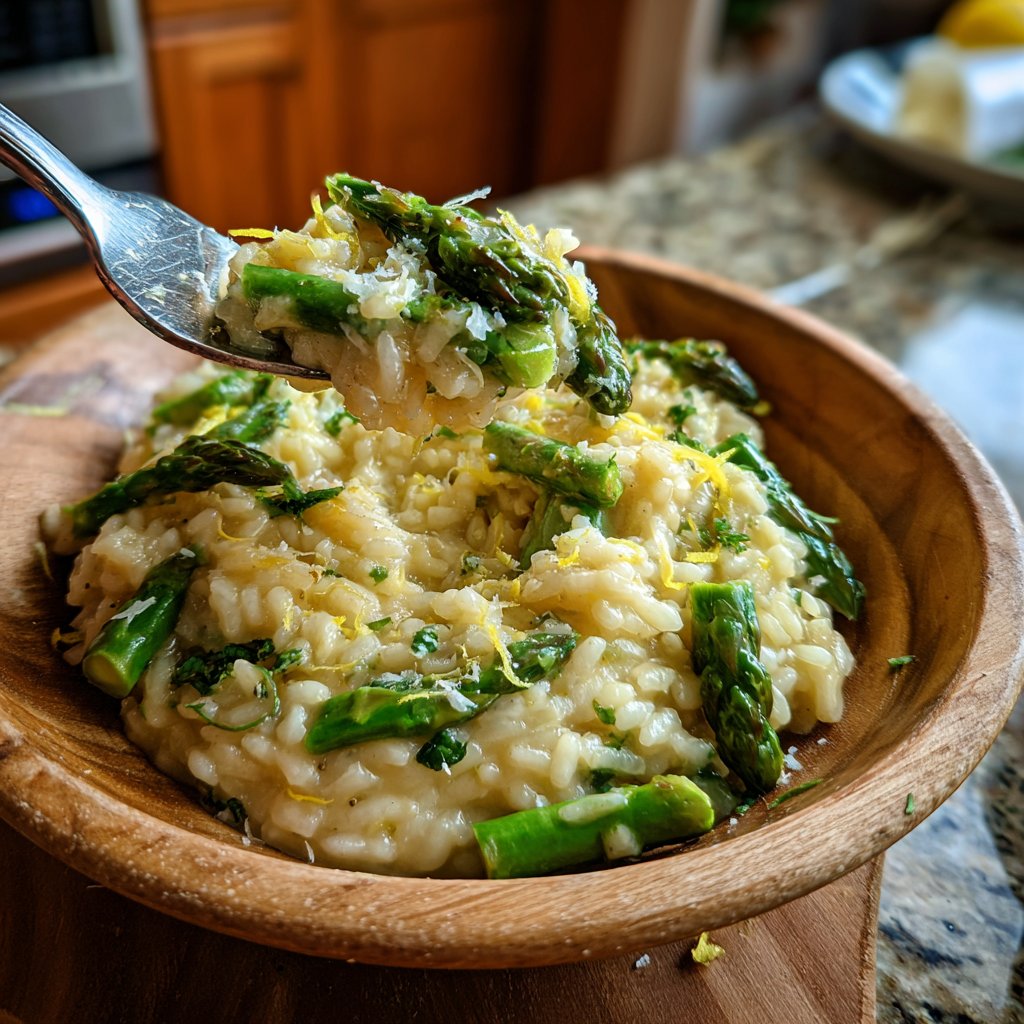 Romantic Asparagus Lemon Risotto