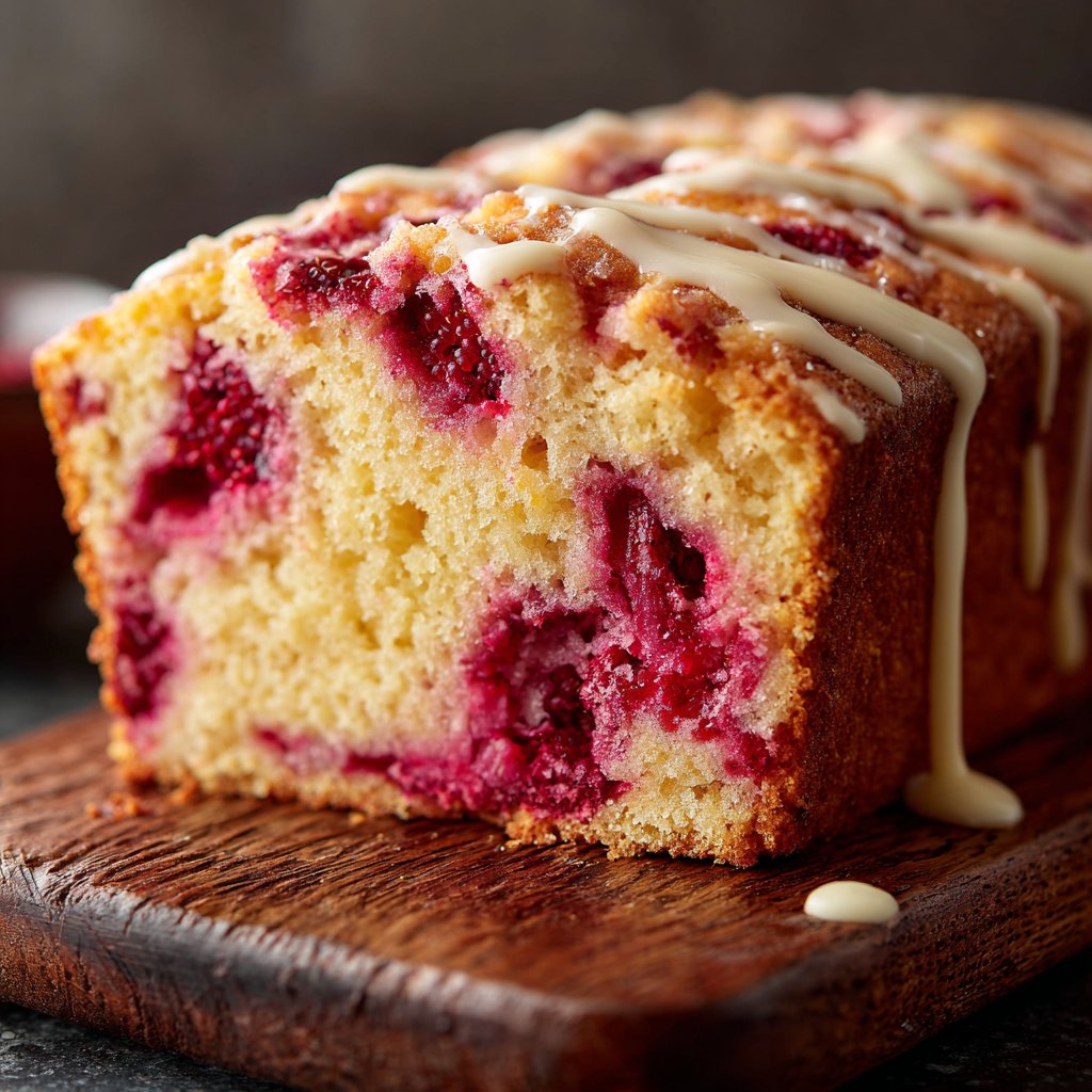 Raspberry Vanilla Yogurt Loaf