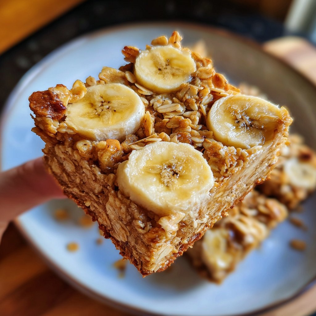 Banana Oat Yogurt Squares