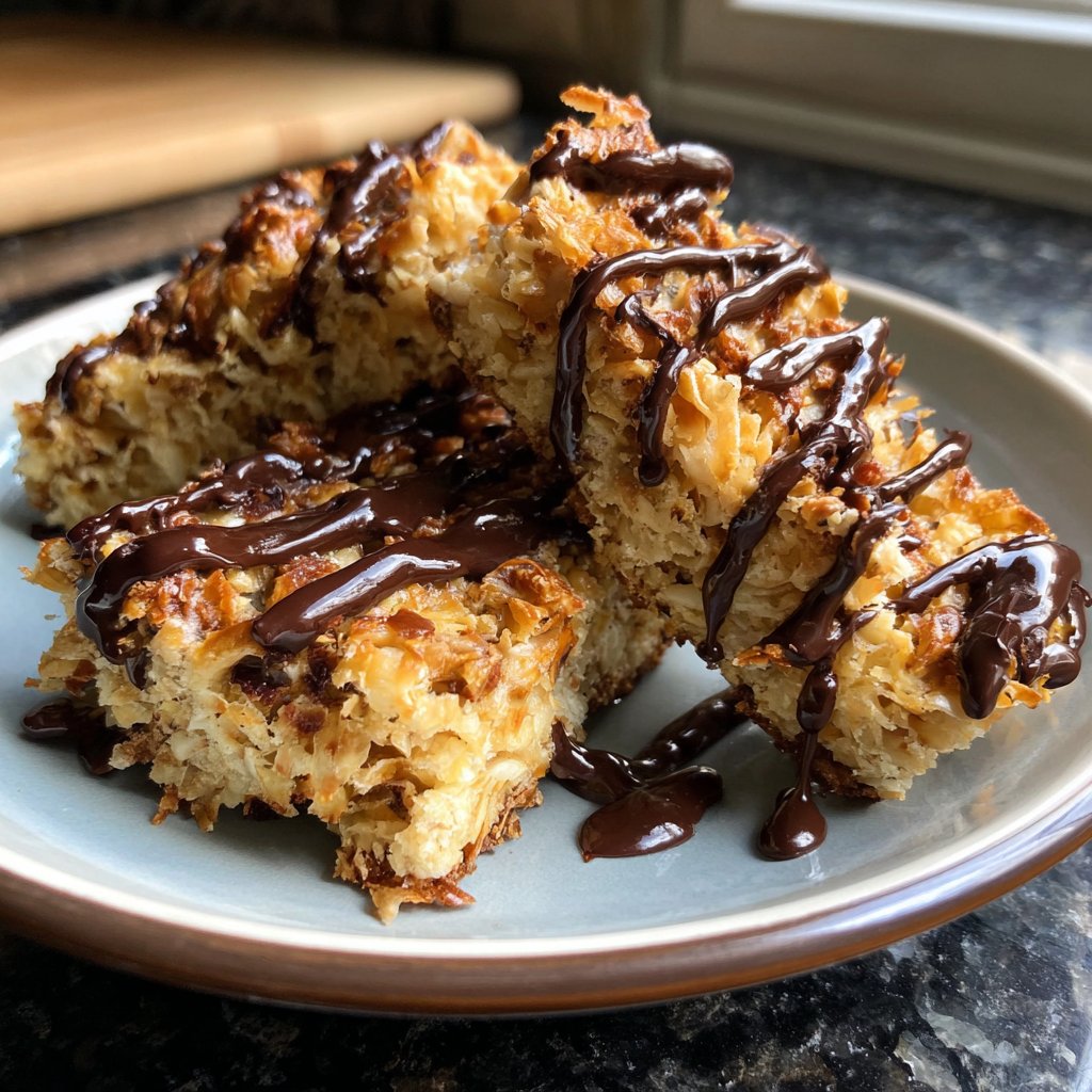 Chocolate Coconut Snack Bars