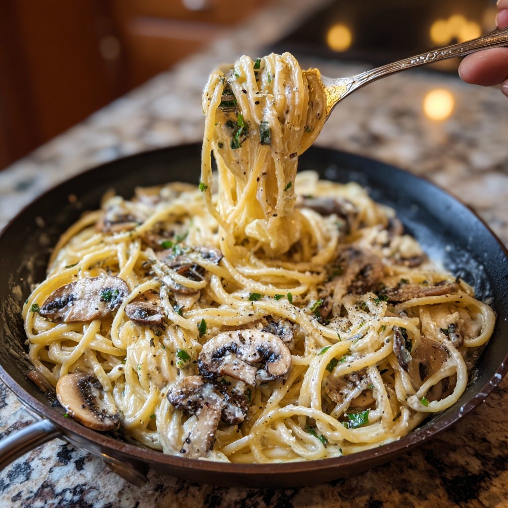 Truffle Mushroom Pasta for Two