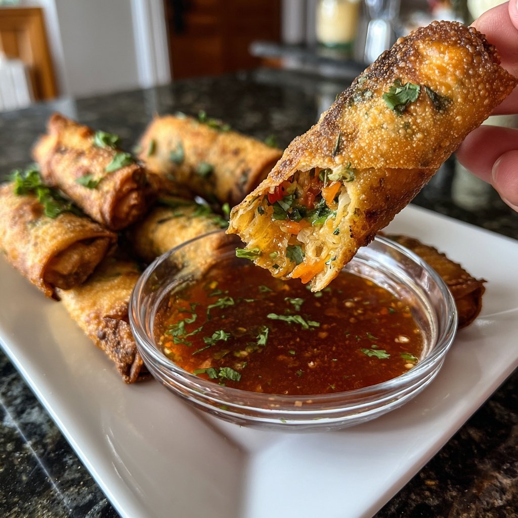 Super Bowl Veggie Spring Rolls