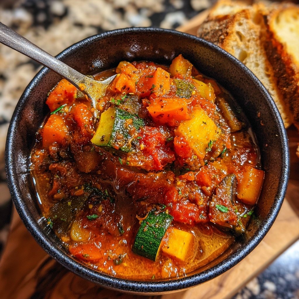 Healthy Crockpot Italian Vegetable Stew